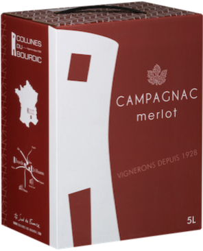 Bourdic Bag in Box Merlot Campagnac Rouge